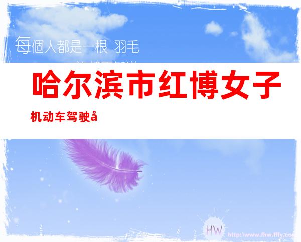 哈尔滨市红博女子机动车驾驶员培训学校有限公司